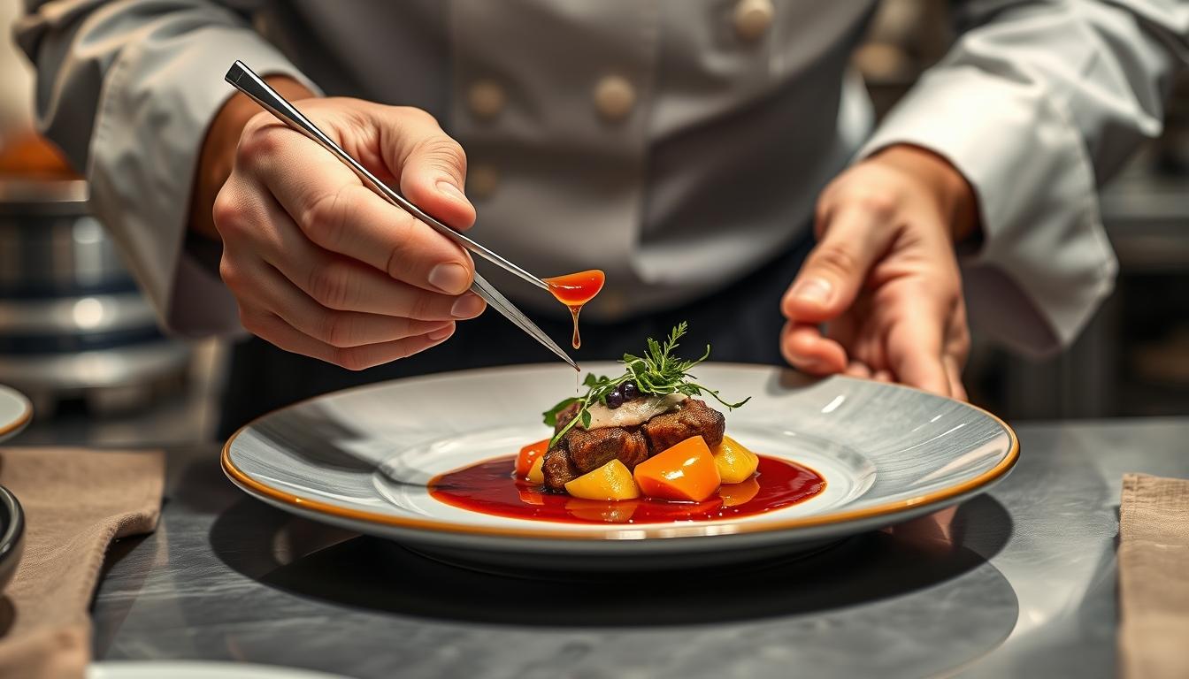 Home cook preparing ingredients in the kitchen