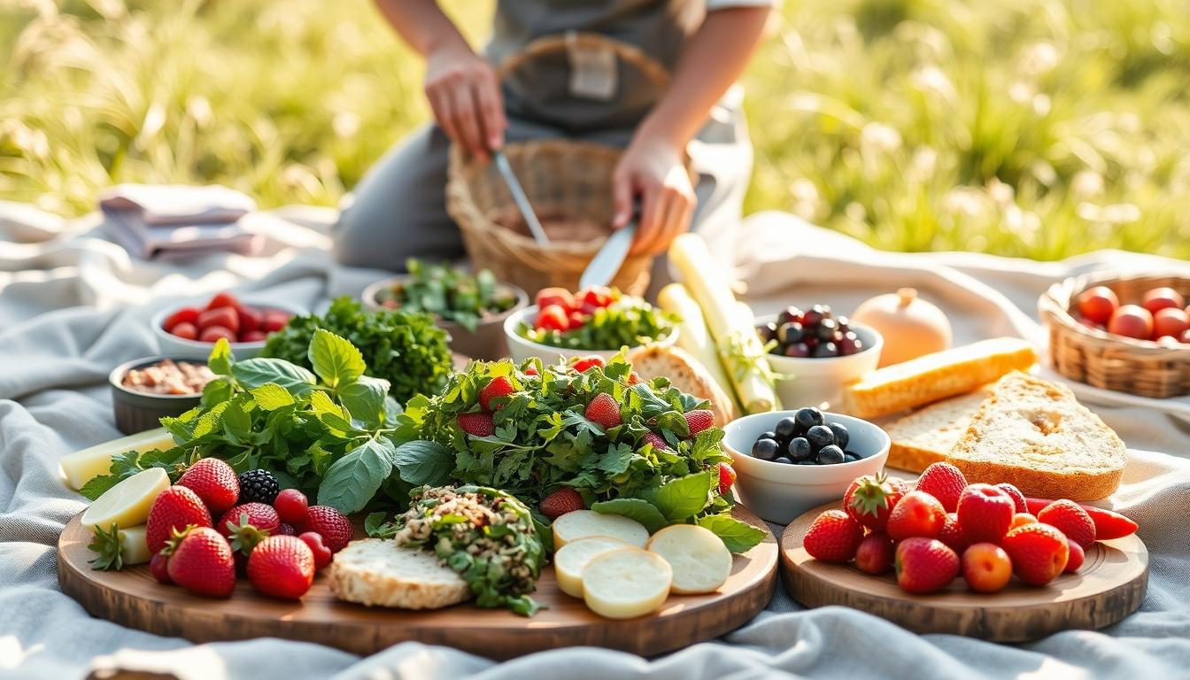 Fresh ingredients for healthy home cooking