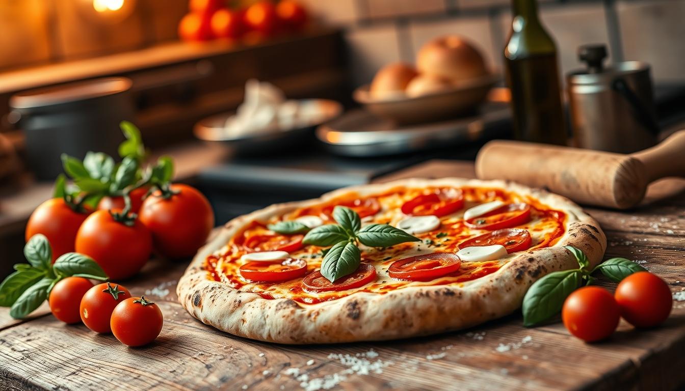 Balanced healthy meal prepared in a home kitchen
