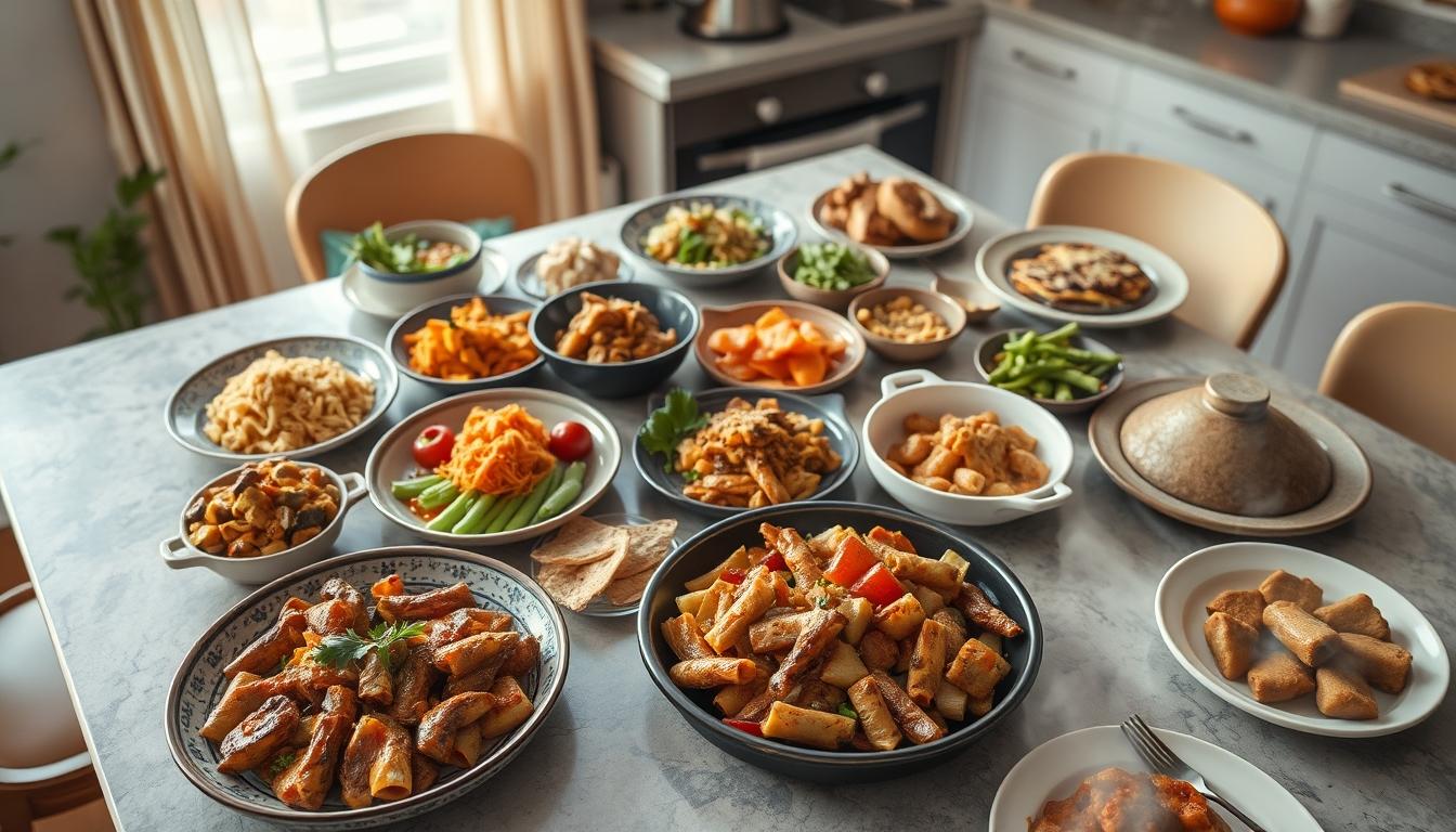 Fresh seasonal cooking dish